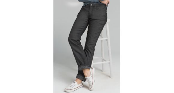 prAna Lined Boyfriend Jean - Women's, Black, 14, W43180630-BLK-14