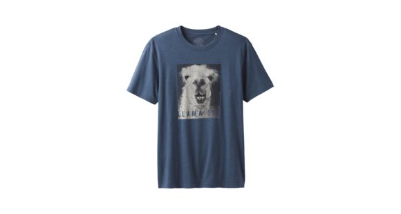 prAna Llama'ste Journeyman Tee - Men's, Denim Heather, Large, M11180480-DEHT-L