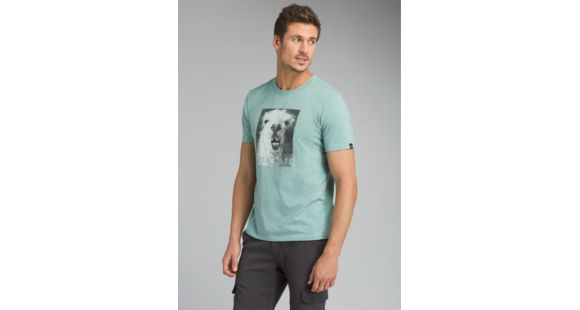 prAna Llama'ste Journeyman Tee - Men's, Sweetwater Green Heather, Large, M11180480-SGHT-L