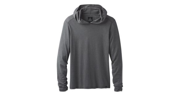 prAna Hooded T-Shirt - Men's, Charcoal Heather, Medium, M21181338-CCHT-M