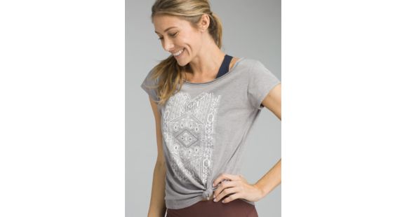 prAna Longline Tee - Women's, Reflection Heather Grey, Small, W13170290-REHG-S