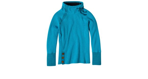 prAna Lucia Sweater, Harbor Blue, L, W2LUCI310-HABL-L