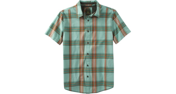 prAna Lukas Slim Short Sleeve Shirt - Men's-Wild Sage-Small