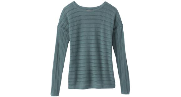 prAna Madeline Sweater - Women's, Smoky Blue Solid, Small, W21200975-SBSO-S