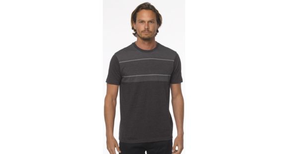 prAna Marco Short Sleeve Crew - Men's-Black Heather-X-Large