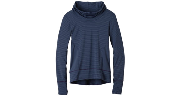 prAna Marin Pullover Top - Women's-Indigo Stripe-Large
