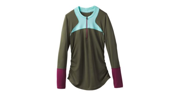 prAna Martine Sun Top Women's, Cargo Green Color Block, Large, W21181074-CGCX-L