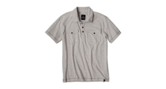 prAna McKinnley Polo - Men's-Grey-Medium