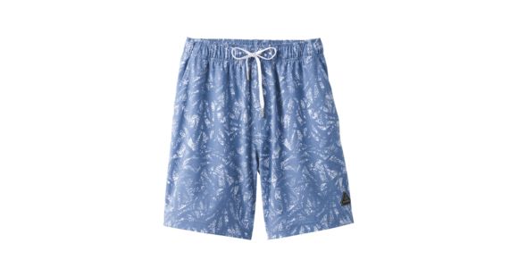 prAna Metric E-Waist Boardshort Men's, Bleached Blue Waimea, Small, M31180565-BBWM-S