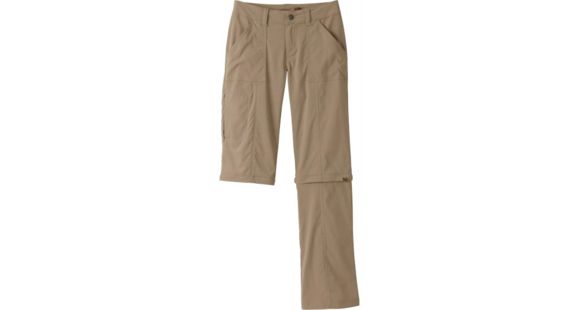 prAna Monarch Convertible Pant - Women's-Dark Khaki-Long Inseam-6