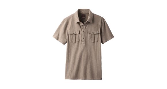prAna Montroyal Polo - Mens, Mud, Medium, M11191470 -215-M