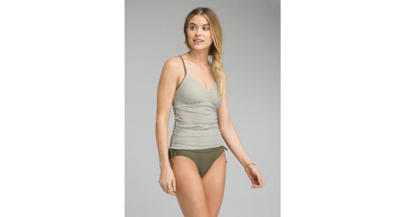 prAna Moorea Tankini Swim Top - Women's, Cargo Green Stripe, XSmall, W1MOOR113-CGST-XS