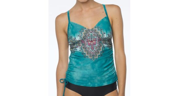 prAna Moorea Tankini Top - Women's-Sea Green Namaste-X-Small