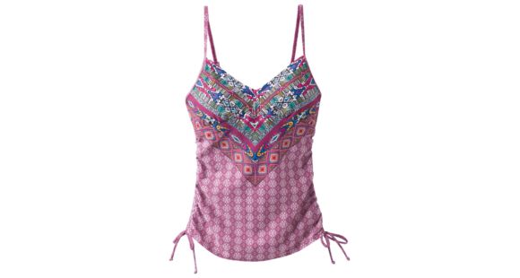 prAna Moorea Tankini Women's, Pomegranate Marrakesh, Large, W1MOOR113-POMA-L
