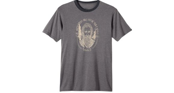 prAna Muir Ringer T-Shirt - Men's -Charcoal-Large