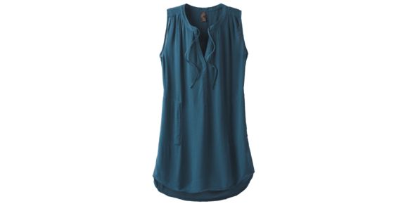 prAna Natassa Crinkled Tunic - Women's, Petrol Blue, Small, W11190801 -416-S