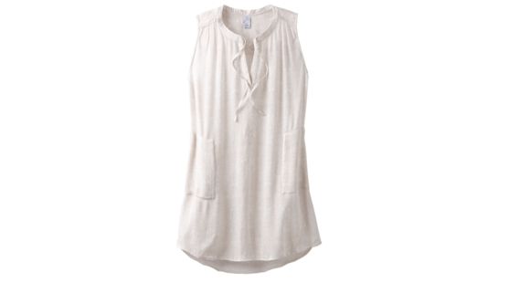 prAna Natassa Crinkled Tunic - Women's, White Akoa, Small, W11190801 -199-S