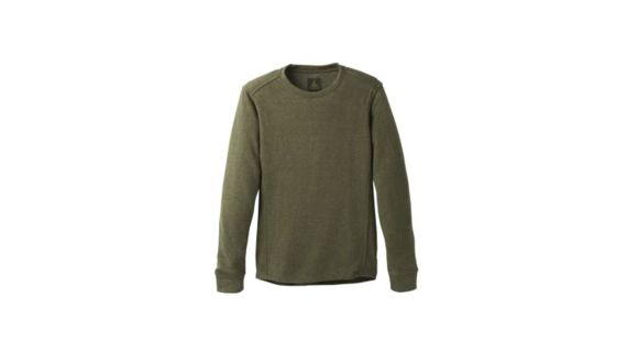 prAna Norcross Long Sleeve Crew - Men's, Cargo Green Heather, XXLarge, M23181378-CGHT-XXL