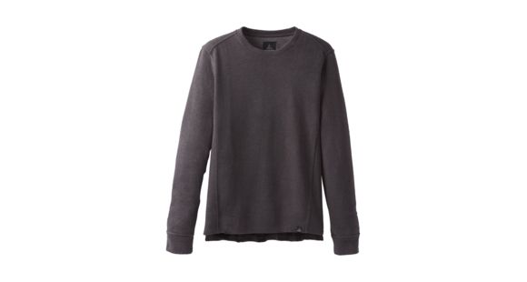 prAna Norcross Long Sleeve Crew - Men's, Charcoal Heather, X-Large, M23181378-CCHT-XL