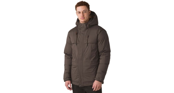 prAna Novad Path Jacket, Black Olive Heather, Large, 1962001-300-L