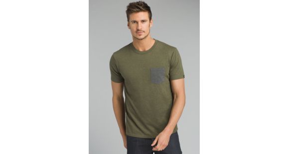 prAna Pocket T-Shirt - Men's, Cargo Green Heather, Large, M1POCK316-CGHT-L