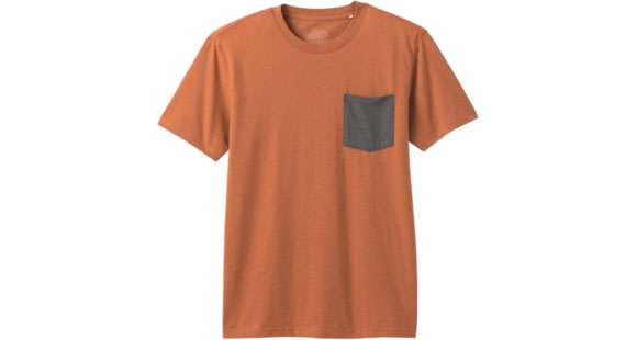 prAna Pocket T-Shirt - Men's, Russet Heather, Large, M1POCK316-RUHT-L