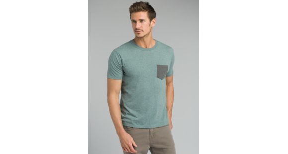 prAna Pocket T-Shirt - Men's, Starling Green Heather, Large, M1POCK316-SRHT-L