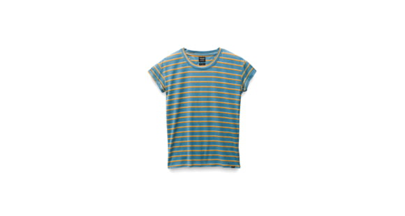 prAna Cozy Up T-Shirt - Women's, High Tide Stripe, S, 1964391-407-S