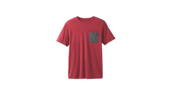 prAna Pocket Mens, Crimson Heather, X-Large, M1POCK316-CMHT-XL