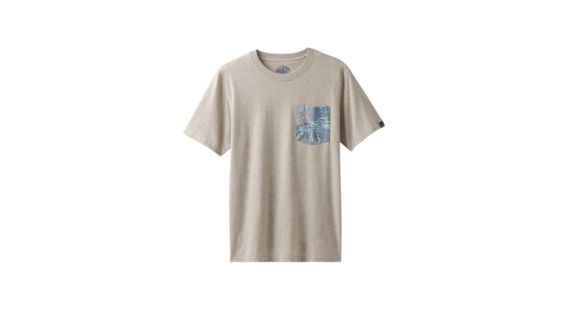 prAna Pocket Men's, Dark Khaki Heather, Small, M1POCK316-DKHT-S