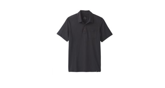 prAna Polo T-Shirt - Men's, Black, X-Large, M11181339-BLK-XL