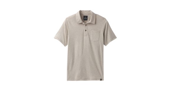 prAna Polo T-Shirt - Men's, Dark Khaki Heather, X-Large, M11181339-DKHT-XL