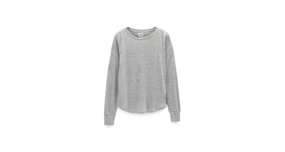 prAna prAna Cozy Up Long Sleeve Tee - Womens, Heather Grey, S, 1971131-020-S
