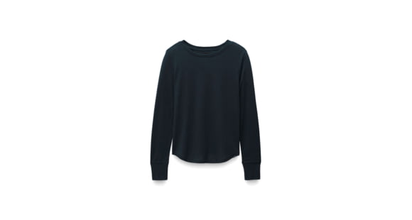 prAna prAna Cozy Up Long Sleeve Tee - Womens, Stormy Night Heather, L, 1971131-402-L