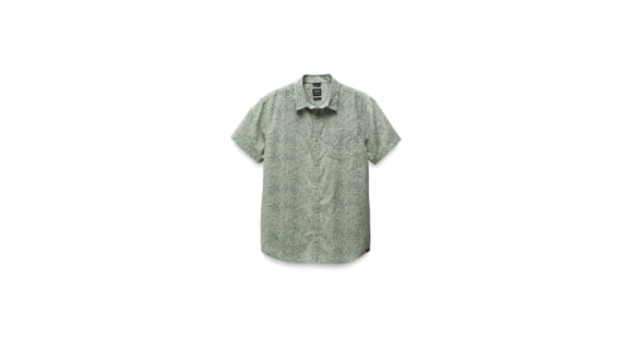 prAna Stimmersee Shirt Slim Fit - Men's, Juniper Green Sharkstooth, L, 1970111-300-SL-L