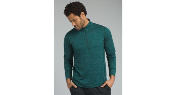 prAna Pratt 1/4 Zip Shirt - Men's, Highland Green, X-Large, M21181418-HLGR-XL