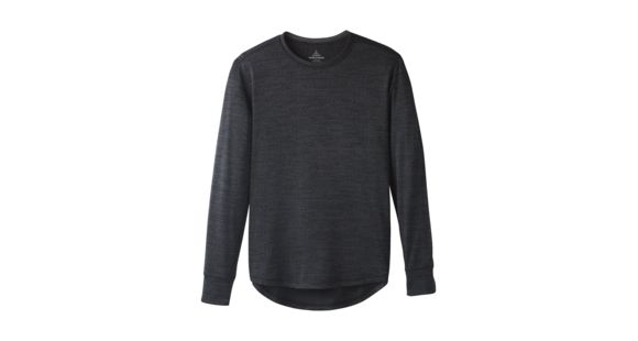 prAna Pratt Long Sleeve Crew - Men's, Black, Medium, M21181410-BLK-M