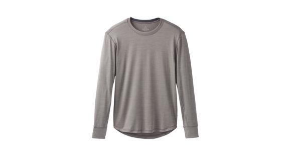 prAna Pratt Long Sleeve Crew - Men's, Gravel, Small, M21181410-GRA-S