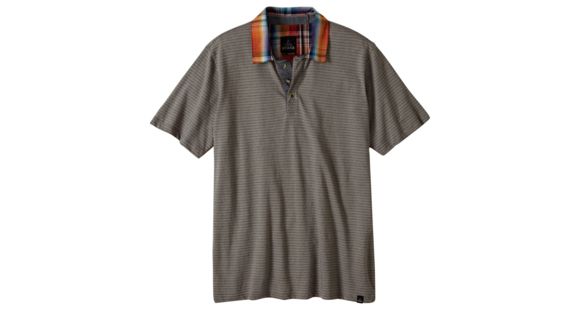 prAna Prescott Polo Shirt - Men's -Gravel-X-Large
