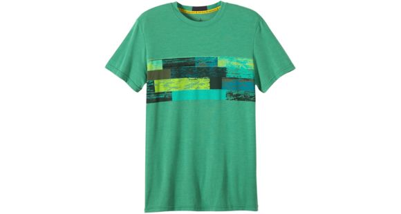 prAna Printed Ridge Tech T-Shirt - Men's -Dusty Pine-Small