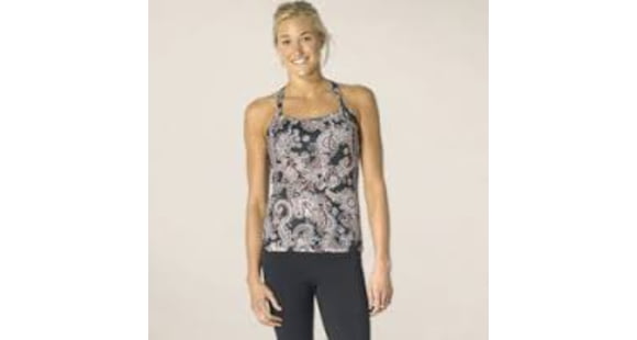 prAna Quinn Top - Women's-Black Paisley-Medium