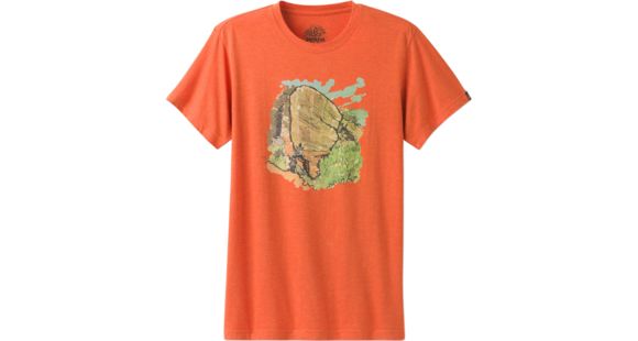 prAna Redlands Slim Short Sleeve T-Shirt - Men's-Orange Crush-Small