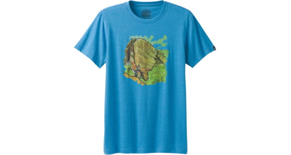 prAna Redlands Slim Short Sleeve T-Shirt - Men's-Vortex Blue-Large