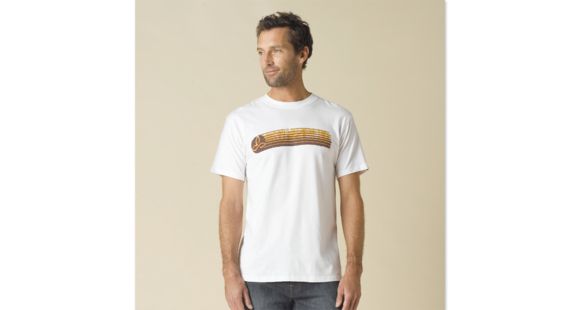 prAna Retro Tee - Men's-White-X-Large