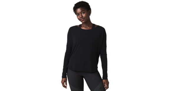 prAna Rogue Long Sleeve Shirt - Womens, Black, XS, 1962421-001-XS