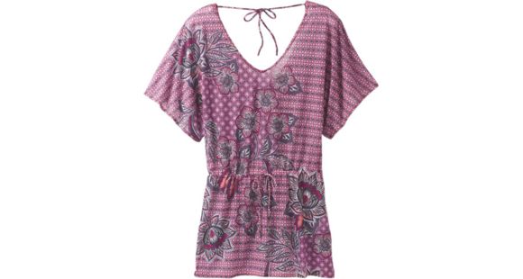 prAna Saida Kaftan Tunic - Women's-Cosmo Pink Fleur D'amour-X-Small