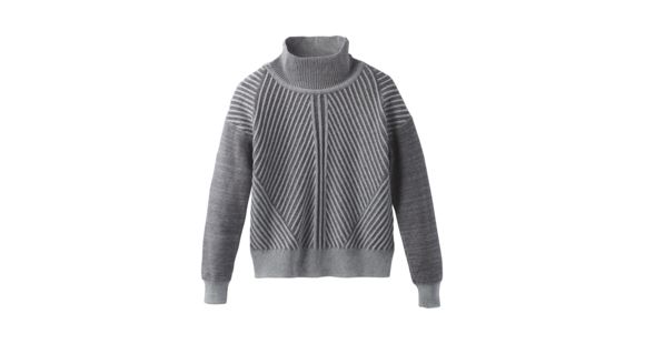 prAna Sentiment Sweater - Women's, Heather Grey, Large, W23180551-HTGY-L
