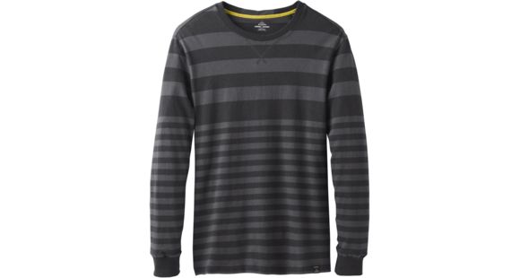 prAna Setu Crew Sweatshirt - Men's-Gravel Stripe-Large