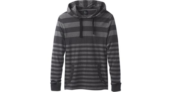 prAna Setu Hoodie - Men's -Coal Stripe-Small