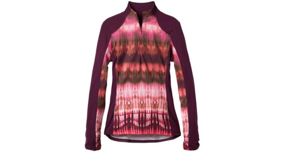 prAna Sierra 1/4 Zip Shirt - Women's -Black Plum-X-Large